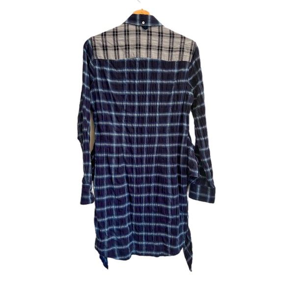 Rag & Bone Sadie Plaid Curved Hem Shirt Dress Women’s S - Picture 6 of 7